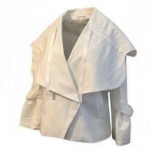 NWOT Samuel Dong Japanese style White Women's blouse Kimono inspired, Size Small
